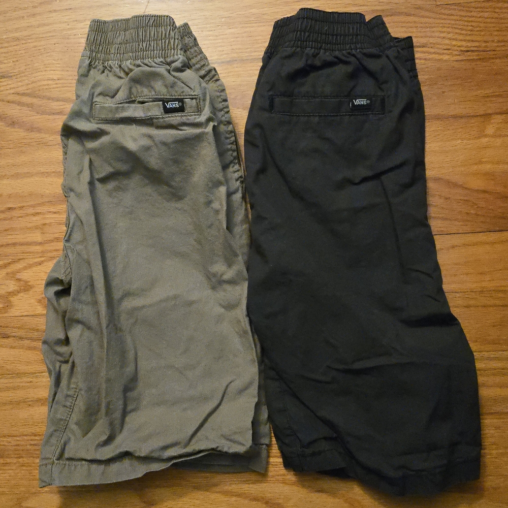 Vans Kids' Black and Gray Shorts